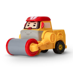 Robocar Poli Max Diecast Metal Toy Cars Steamroller Construction Vehicle Toys Construction Truck Toy Diecast Vehicle Party B