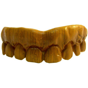 Billy Bob Realistic Wooden Teeth Cosmetic Novelty Costume