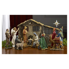 Three Kings Gifts Deluxe Edition Nativity Scene Set Figures 16Pieces 7 Inch Scale Collection