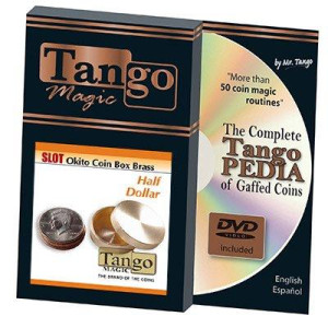 Slot Okito Coin Box Brass Half Dollar B0019By Tango Trick