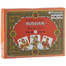 Piatnik 2134 Golden Russian Card Game 2 X 55Piece