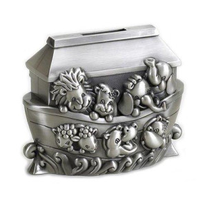 Creative Gifts International Noahs Ark Bank Silver