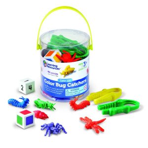 Learning Resources Take 10 Color Bug Catchers Fine Motor Skills For 24 Players Ages 3