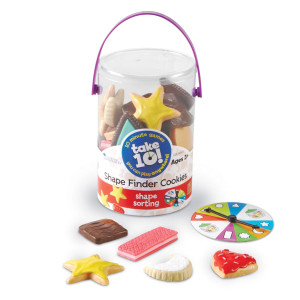 Learning Resources Take 10 Shape Finder Cookies Early Vocabulary Skills Gross Fine Motor Skills Ages 3