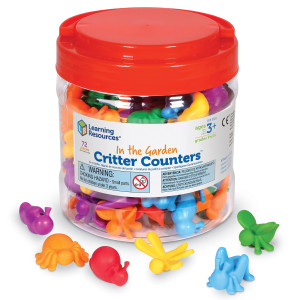 Learning Resources In The Garden Critter Counters 72 Pieces Ages 3 Toddler Learning Toys Math Games For Kids Math Manipula