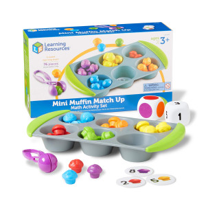 Learning Resources Mini Muffin Match Math Activity Set 76 Pieces Ages 3 Counting Games For Kids Preschool Learning Toys Ho