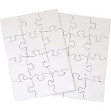 Inovart 12Piece White Blank Puzzle 2701