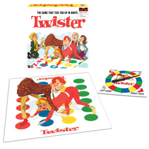 Classic Twister With Retro Design And Oversized Spinner By Winning Moves Games Usa Party Game For 24 Players Indoor And Outdo