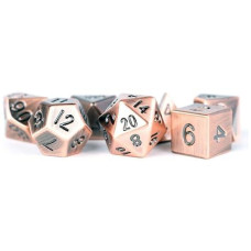 Fanroll By Metallic Dice Games 16Mm Metal Polyhedral Dnd Dice Set: Antique Copper, Role Playing Game Dice For Dungeons And Dragons