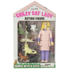 Accoutrements Crazy Cat Lady Action Figure Multicolored 8