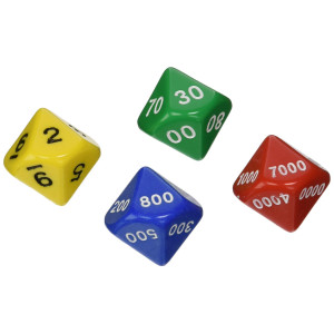 Didax Educational Resources Jumbo Place Value Dice Set 4 Pack