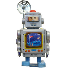 Tin Toyrobot Silver Each