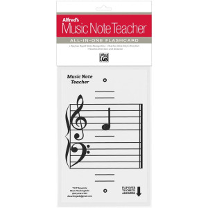 Alfreds Music Note Teacher Allinone Flashcard White