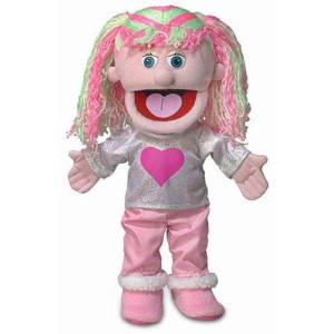 Silly Puppets 14" Kimmie Pink Girl Hand Puppet