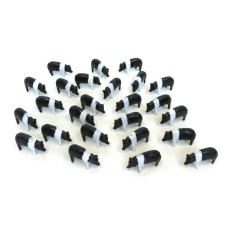 164Th 25 Pack Of Black White Pigs Zfn12663