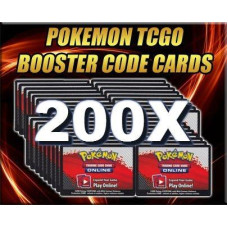 200 Booster Pack Code Pokemon Card Lot Online Game Ptcgo