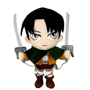 Great Eastern Attack On Titan 9 Levi Ackerman Plushbrowna6L X 3W X 9H