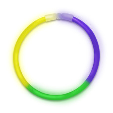 Windy City Novelties 22 Glow Stick Necklaces 50 Pack Yellowpurplegreen