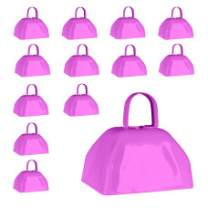 Windy City Novelties Metal Cowbell Novelty Noise Makers 3 Inch 12 Pack Pink