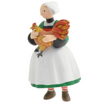 Plastoy 610230 Becassine And The Rooster Figurine