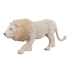 Mojo White Lion Rare Realistic International Wildlife Hand Painted Toy Figurine