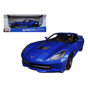 2014 Chevrolet Corvette Stingray C7 Z51 Blue 118 Diecast Model Car By Maisto