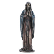 Us 1175 Inch Blessed Virgin Mary Praying Cold Cast Bronze Figurine