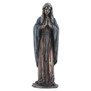 Us 1175 Inch Blessed Virgin Mary Praying Cold Cast Bronze Figurine