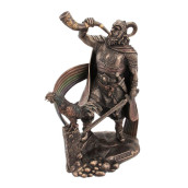 925 Inch Norse God Heimdall Cold Cast Bronze Sculpture Figurine