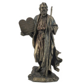 975 Inch Moses Holding The 10 Commandments Cold Cast Bronze Figurine