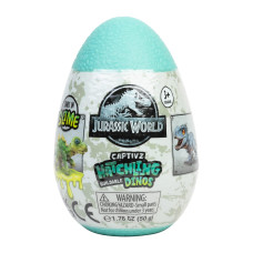 Jurassic World Captivz Hatchlings Edition Slime Eggs With Buildable Baby Dinosaur Toy And Slime Ideal Present For Boys And Girl