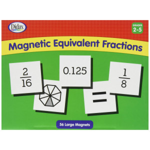 Didax Educational Resources Magnetic Equivalent Fractions White