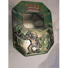 Empty chesnaught Tin for Pokemon Trading card Storage (Metallic, Two-Piece)
