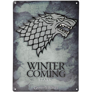 Abystyle Game Of Thrones Metal Plate Stark 28X38