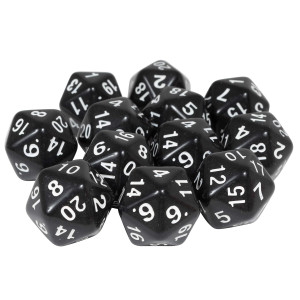 Learning Advantage Polyhedra Dice 20 Sides Set Of 12 Handson Math Manipulative Teach Early Numeracy Math Games For Ki