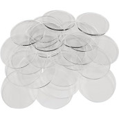 Litko Clear Round Miniature Bases | 1.5Mm Thick | Circular Figure Stands For Wargaming Boardgaming And Collectible Figures (25 Count Pack, 40Mm)