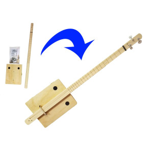 Complete Pure Simple Cigar Box Guitar Kit The Easiest Cbg Kit To Build Bar None