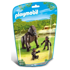 Playmobil Gorilla With Babies Building Kit