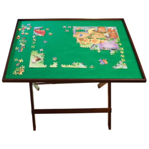 Bits And Pieces Foldaway Jigsaw Puzzle Table Set Up Puzzle Fun Anywhere Folds Flat For Easy Storage When Not In Use Puzz