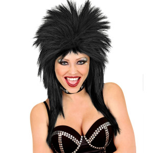 Widmann 01842 Rock Star Wig Black