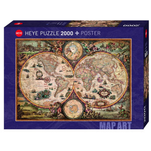 Heye Vintage World Puzzles 2000Piece 68 X 98 X 03 Centimetres