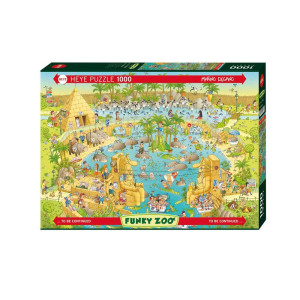 Heye Nile Habitat 1000 Piece Marino Degano Funky Zoo Jigsaw Puzzle