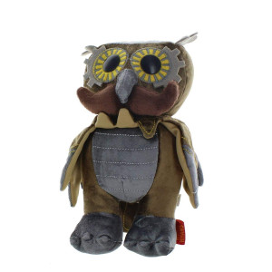 Whimwham Owl Mustache Steampunk 8Inch Plush