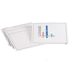 Didax Educational Resources Write And Wipe Graphing Matsset Of 10 Board Set For Grades 38 9 X 12 In Plastic