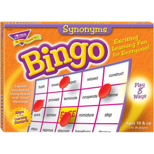 Trend Synonyms Bingo Game Themesubject Learning Skill Learning Language 913 Year