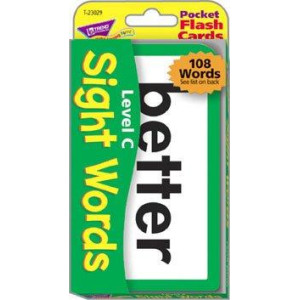 Sight Words Level C Flash Cards Set Of 3