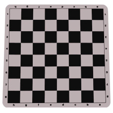 100 Silicone Portable Tournament Chess Mat 20 X 20 Black