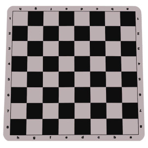 100 Silicone Portable Tournament Chess Mat 20 X 20 Black