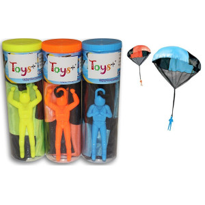 Toys Skydiver Parachute Men 3 Piece Set Tangle Free Colors And Styles May Vary