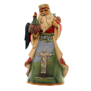 Enesco 725 Jim Shore Heartwood Creek Brazilian Santa Figurine